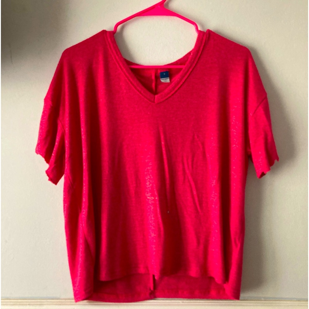 ‘OLD NAVY’ Pink V-neck T-Shirt